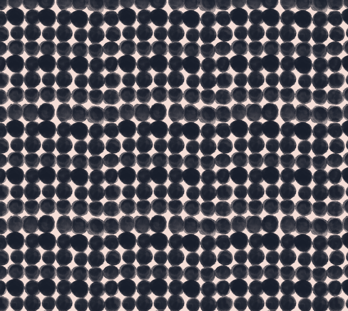 Ink Pools on Blush, Fabric