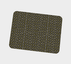 Olive Ikat Placemats, vegan leather