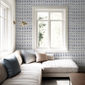 Tidal Grid in Blue, Wallpaper