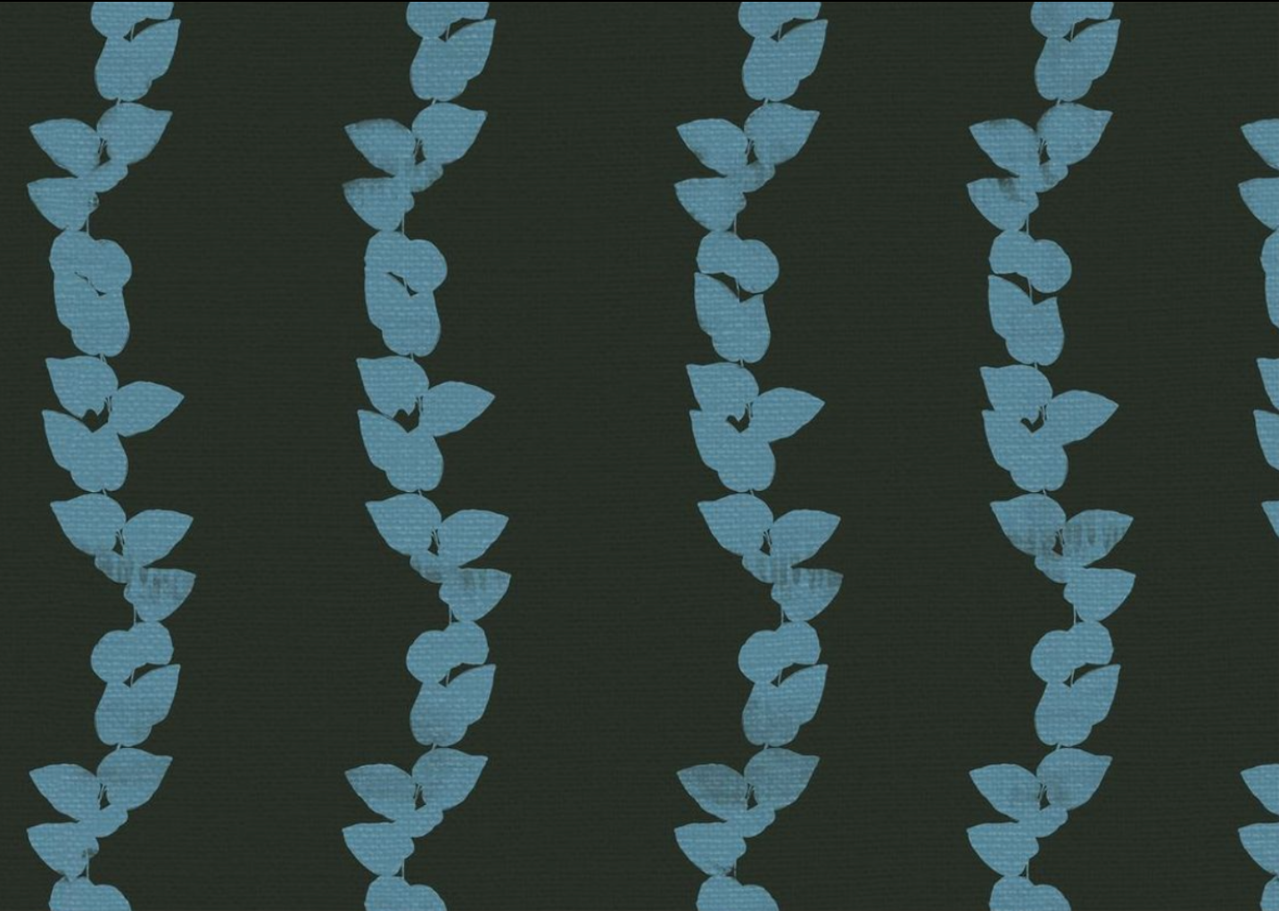 Sky Blue Vines on Moss, Wallpaper