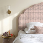 Broken Grid on Blush, Fabric