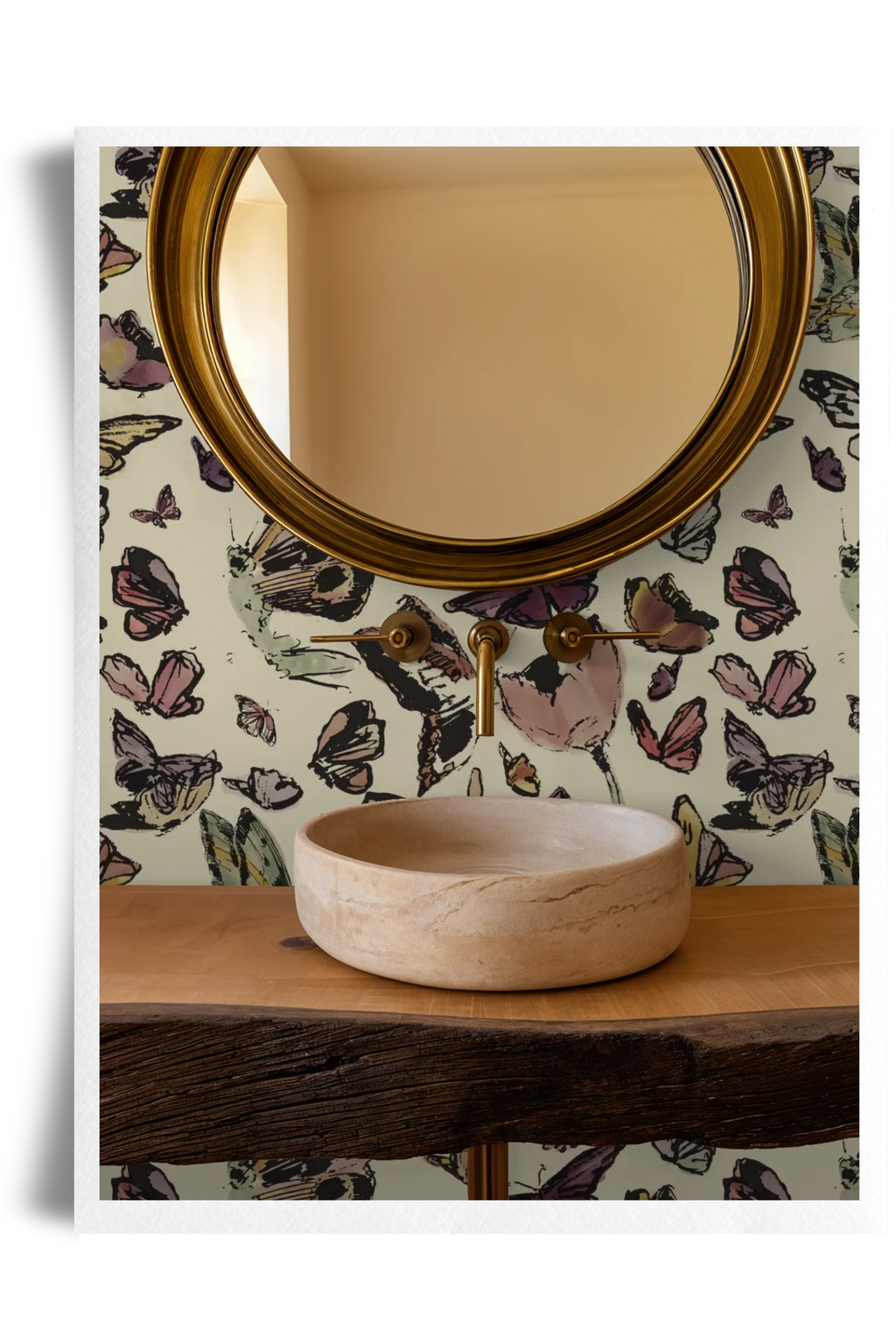 Cabinet Butterflies, Wallpaper