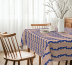 Cobalt Vine on blush, Tablecloth