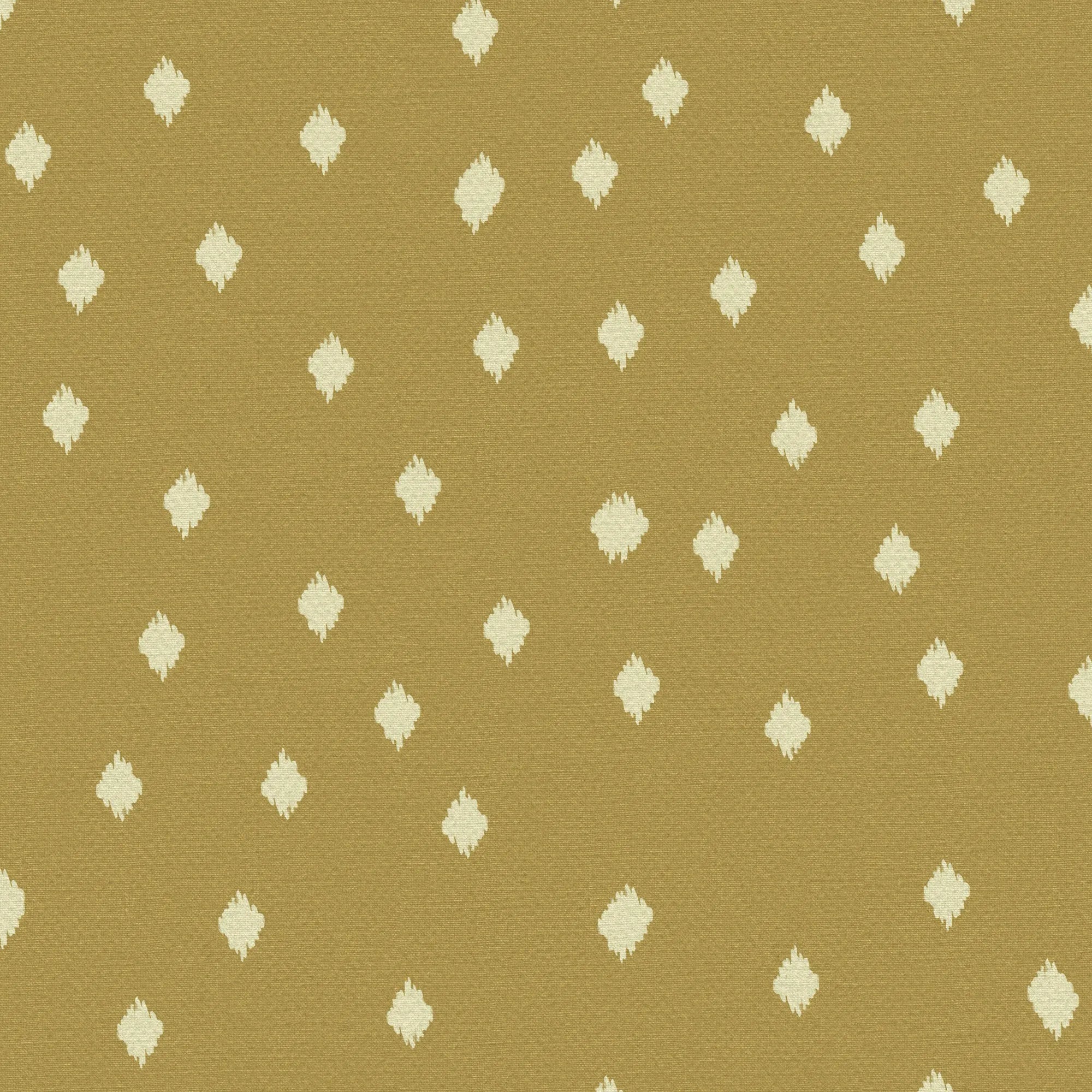 Ditsy Ikat in Marigold, Wallpaper