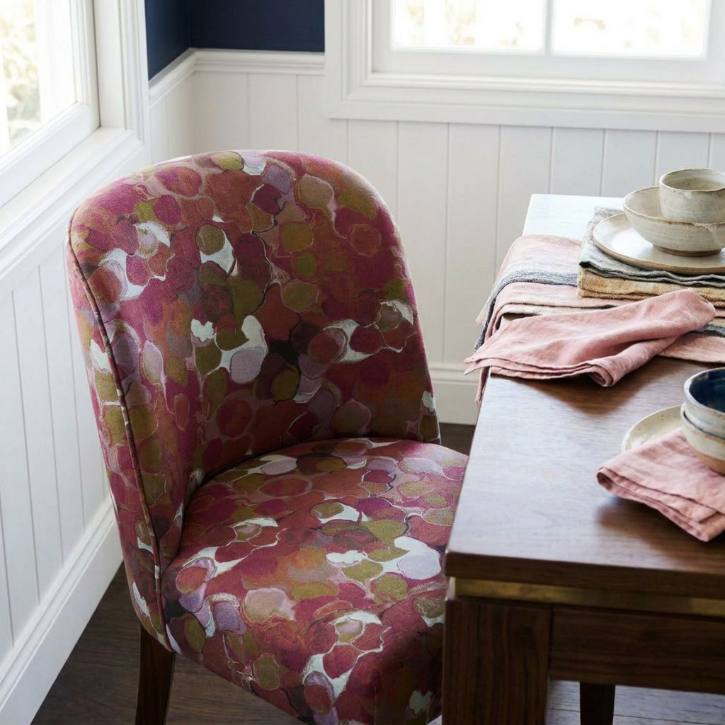 Pink marbled, fabric