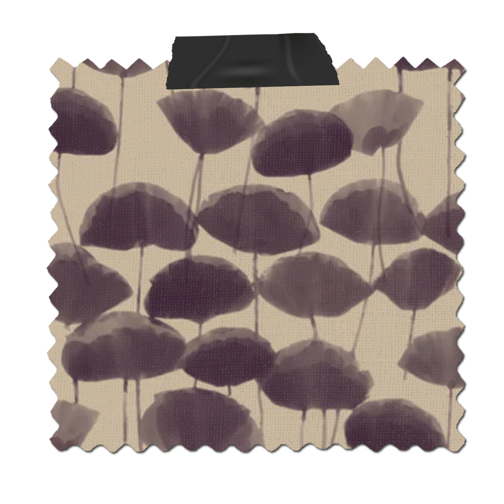 Falling ginko in plum, fabric